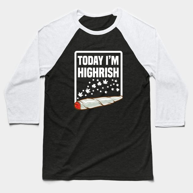 St.Patricks Day Cannabis Fan Party Baseball T-Shirt by bigD